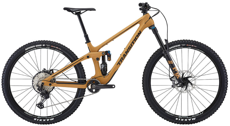 Transition Sentinel 29" Carbon Complete Bike - XT Build, Large, Loam Gold
